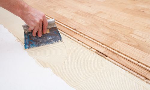 instalacion de tarima pegada valencia