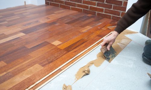 parquet laminado entre habiatciones